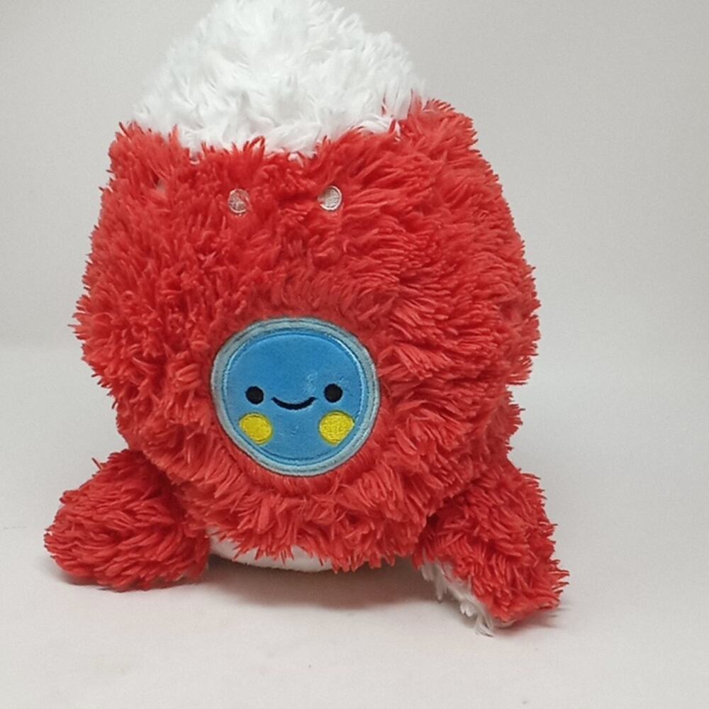 Squishable Red & White Space Ship Rocket Plush Toy